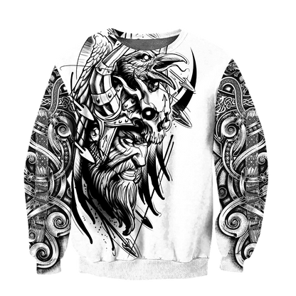 Love Viking tattoos 3D all over printed for man and women-Apparel-PL8386-Sweatshirt-S-Vibe Cosy™