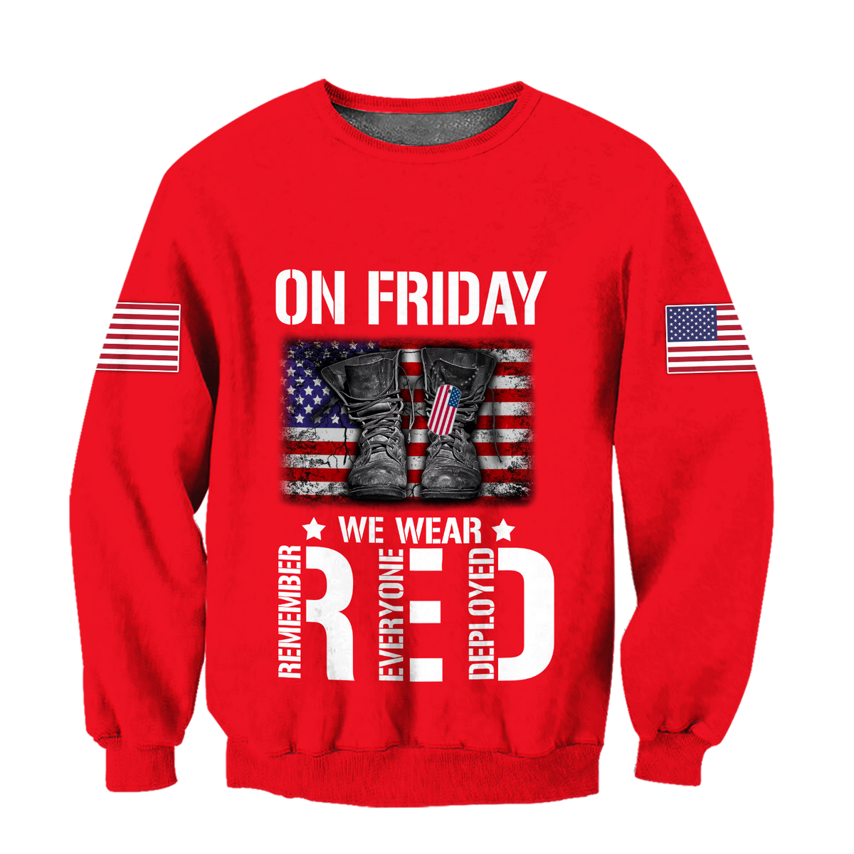 On Friday We Wear Red 3D All Over Printed Shirts For Men and Women TA09222001