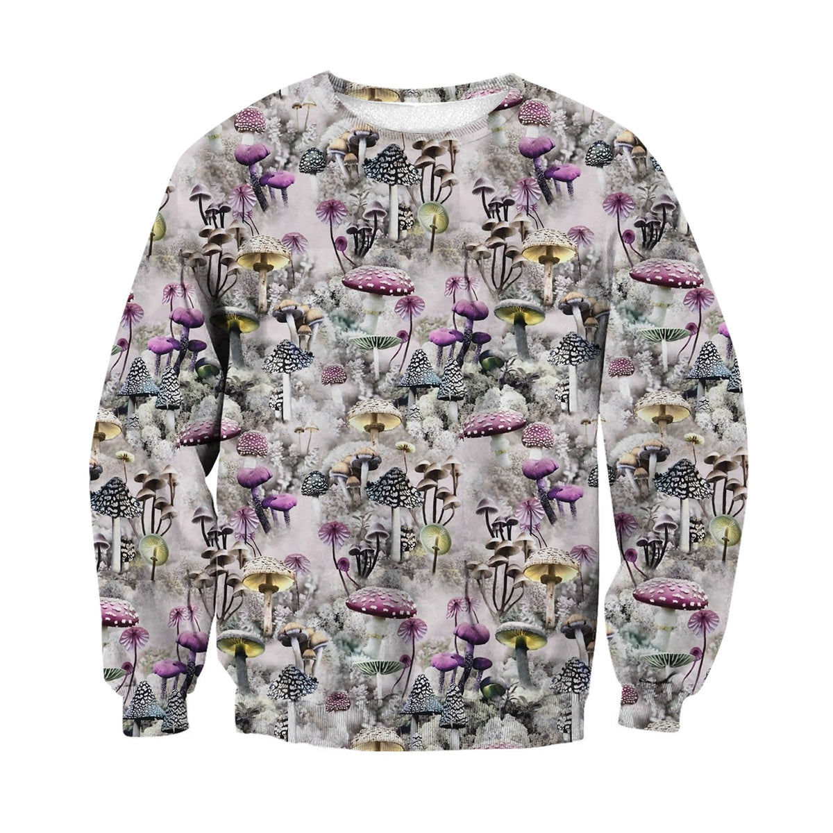 3D All Over Print Mushrooms and Winter Shirt-Apparel-NTH-Sweat Shirt-S-Vibe Cosy™