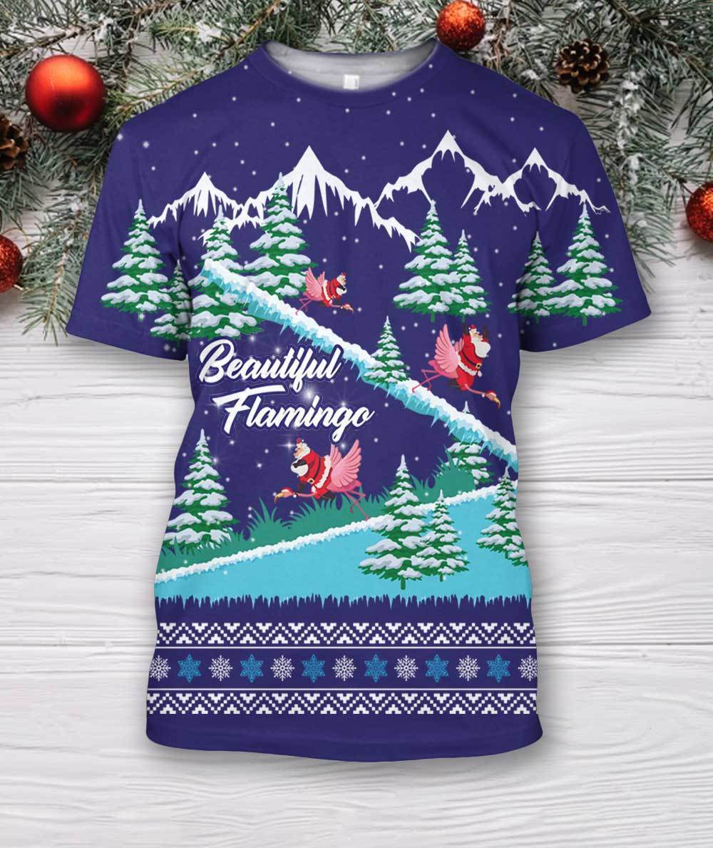 3D All Over Print Beautiful Flamingo Hoodie-Apparel-HD09-T-Shirt-S-Vibe Cosy™