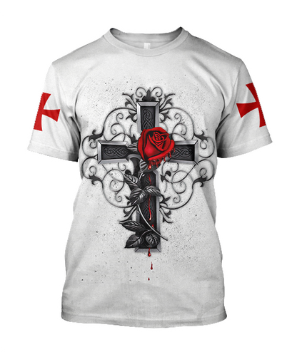 The Cross 3D All Over Printed Shirt Hoodie JJ020403-Apparel-MP-T-Shirt-S-Vibe Cosy™