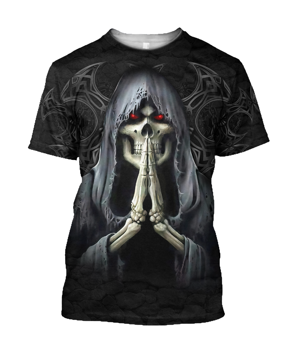 December Guy Skull 3D All Over Printed Shirts JJW28102006