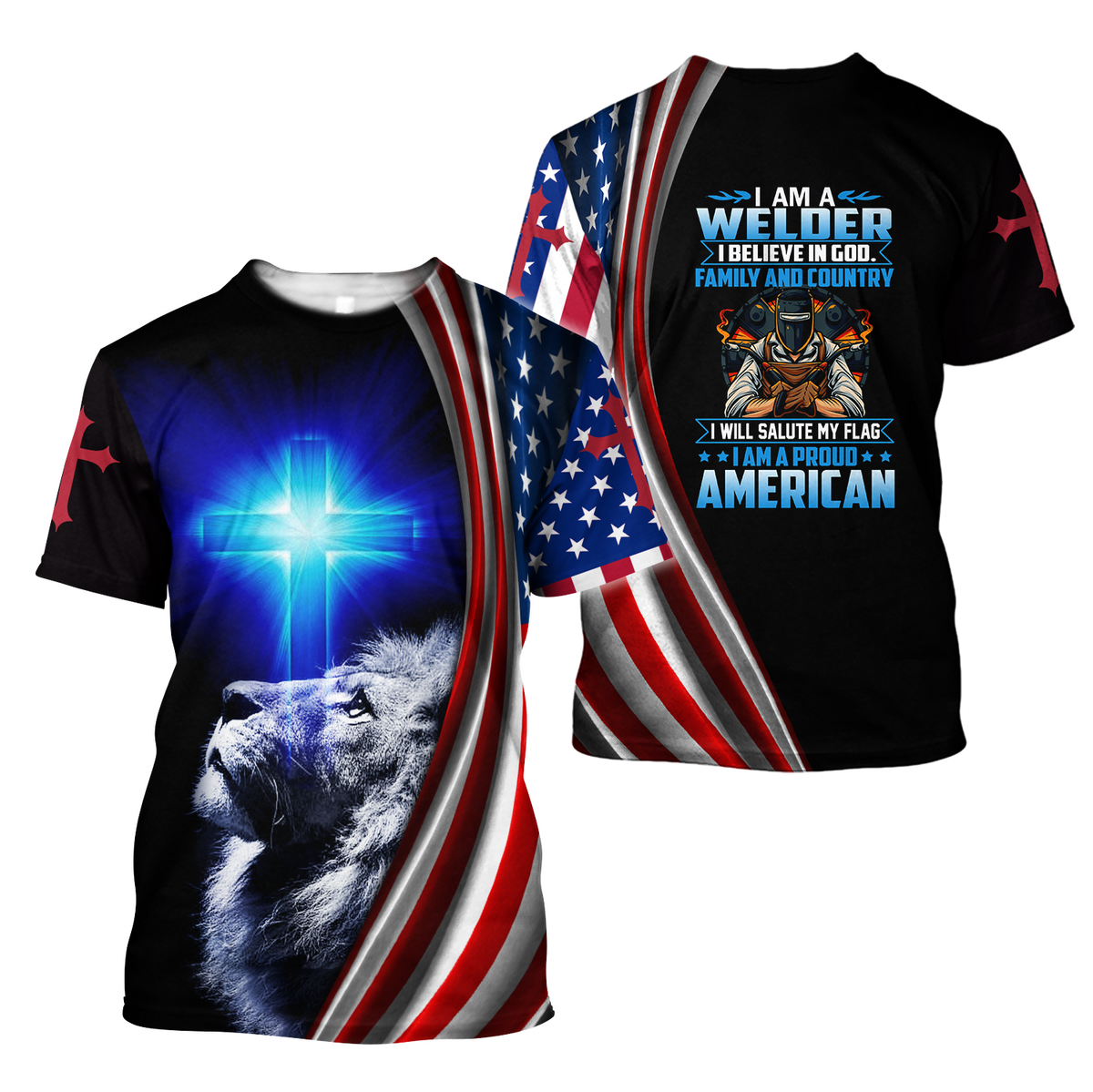 American Welder All Over Printed Hoodie MEI