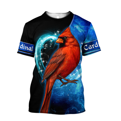 Cardinal Birds Blue Color shirts dress shorts for men and women