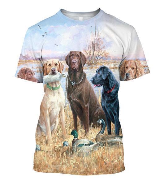 3D All Over Print Hunting Dog Hoodie-Apparel-Phaethon-T-Shirt-S-Vibe Cosy™
