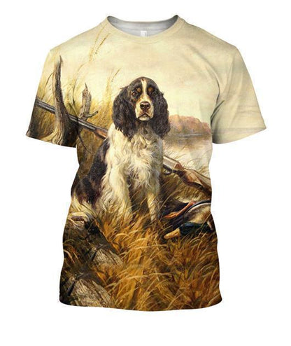 3D All Over Print Hunting Dog Duck Hoodie-Apparel-Phaethon-T-Shirt-S-Vibe Cosy™
