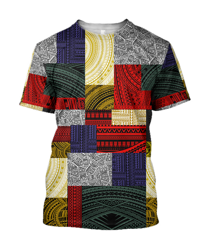 Polynesian All Over Hoodie Design Retro Patchwork JJ310101 PL-Apparel-PL8386-T-shirt-S-Vibe Cosy™