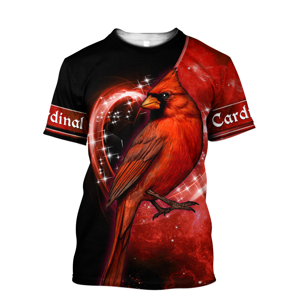 Cardinal Birds Red Color shirts dress shorts for men and women