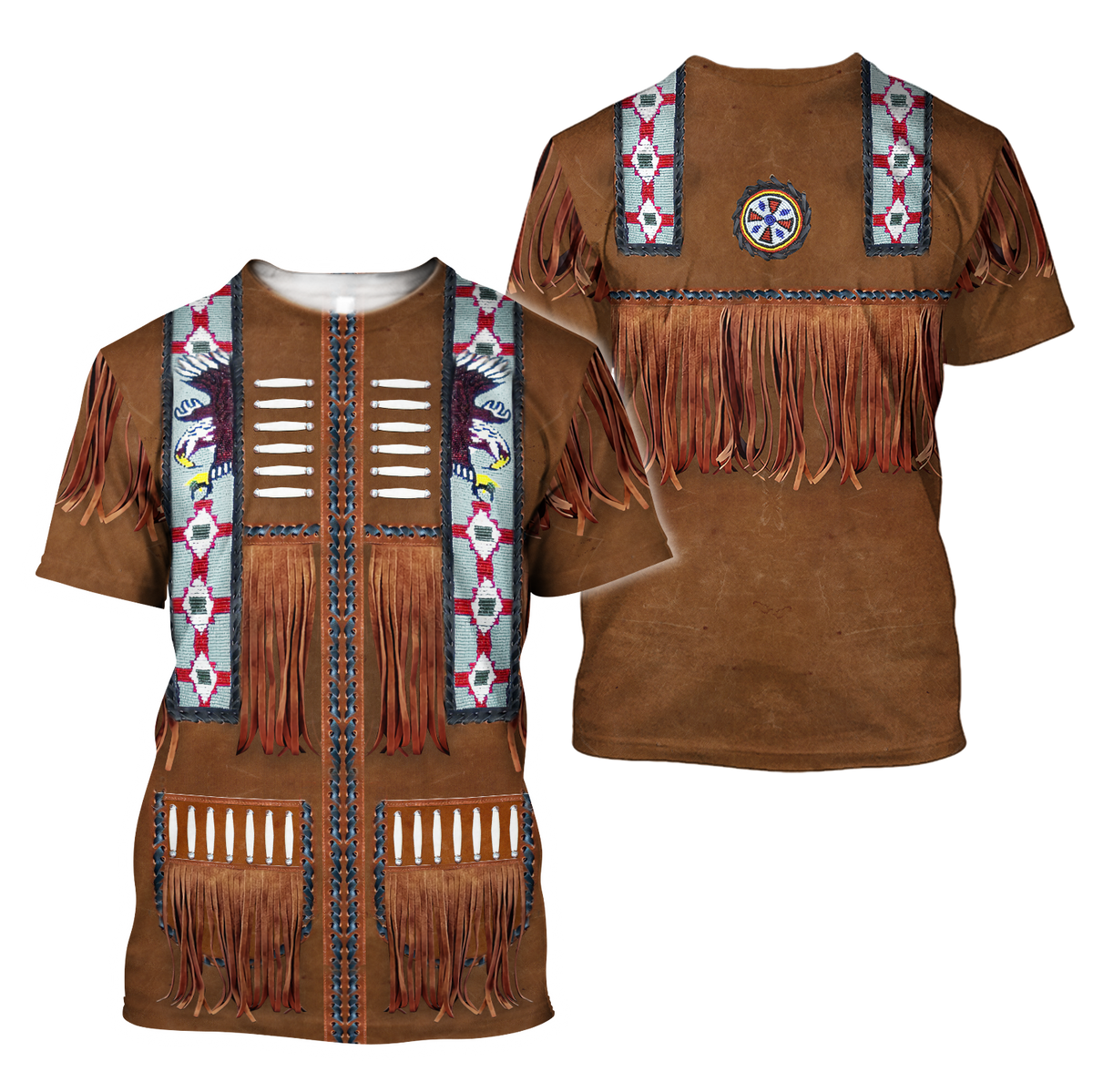 Native Cowboy Jacket No1 Cosplay 3D Over Printed Unisex Deluxe Hoodie ML