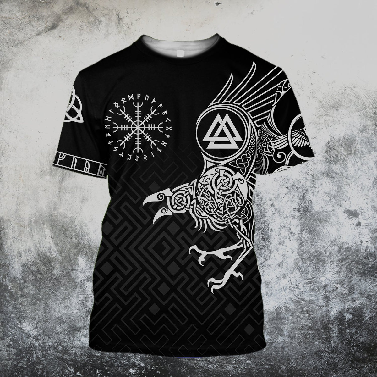 Vikings - The Raven of Odin Tattoo Special Hoodie-Apparel-HP Arts-T-Shirt-S-Vibe Cosy™