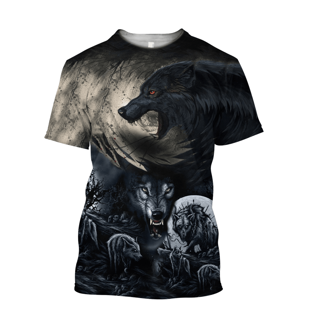 All Over Printed Mythical Wolf Hoodie VP01102001-MEI