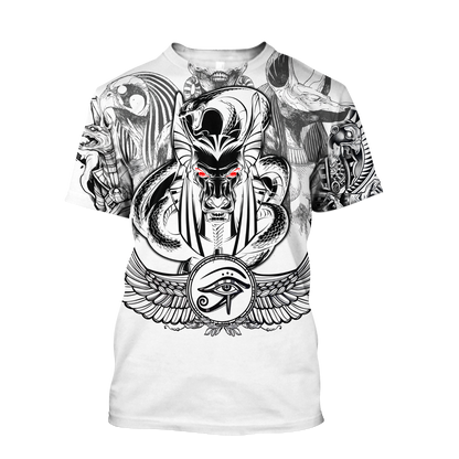 3D Tattoo Ancient Egypt Over Printed Shirt for Men and Women TP