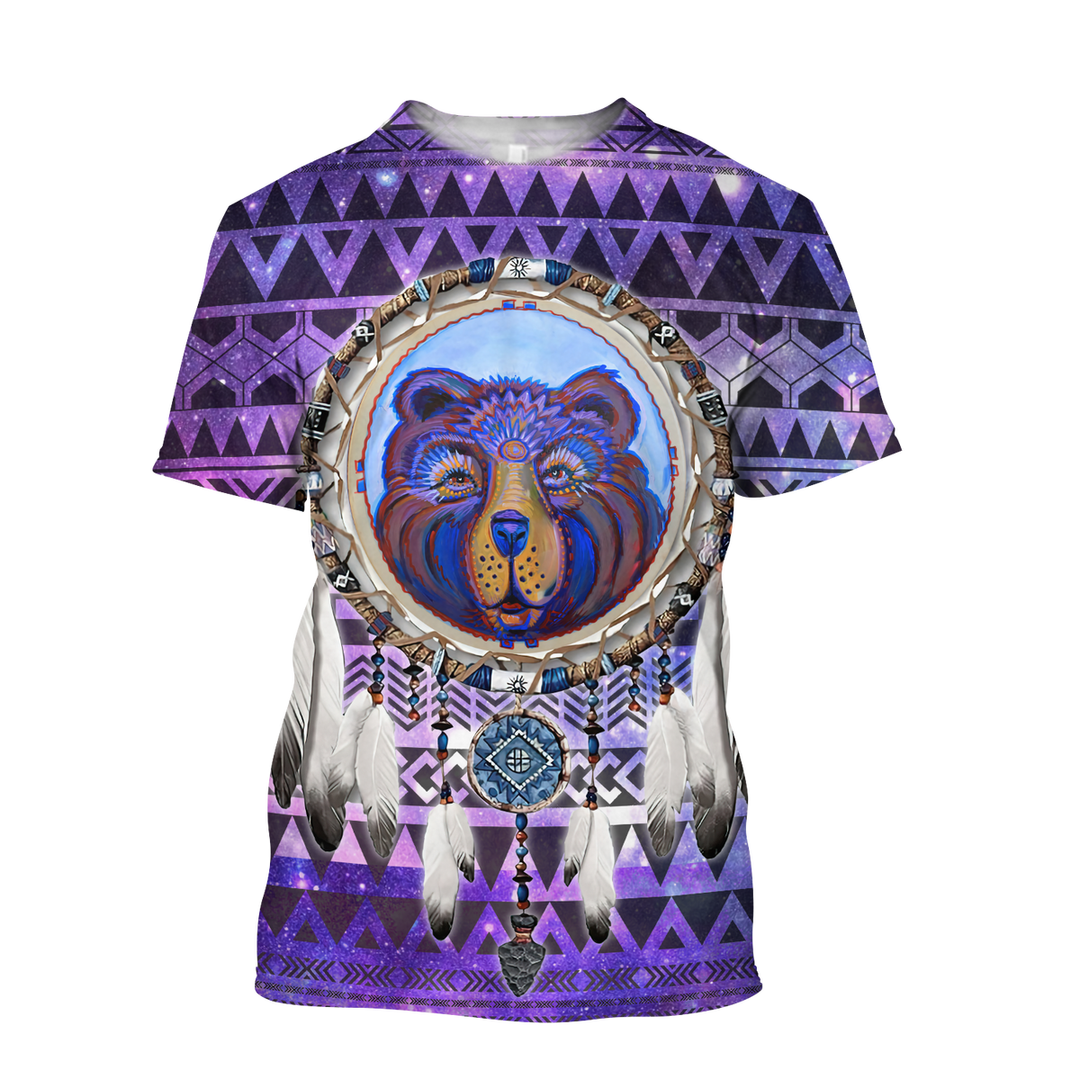 Bear Native American 3D All Over Printed Unisex Shirts