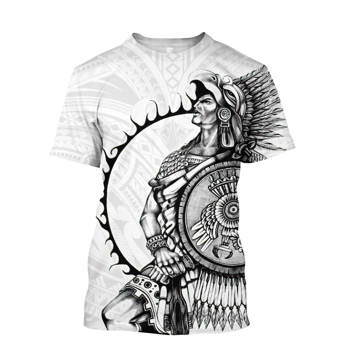 Mexican Aztec Warrior 3D All Over Printed Shirts DQB07162001-Apparel-TA-T-Shirts-S-Vibe Cosy™