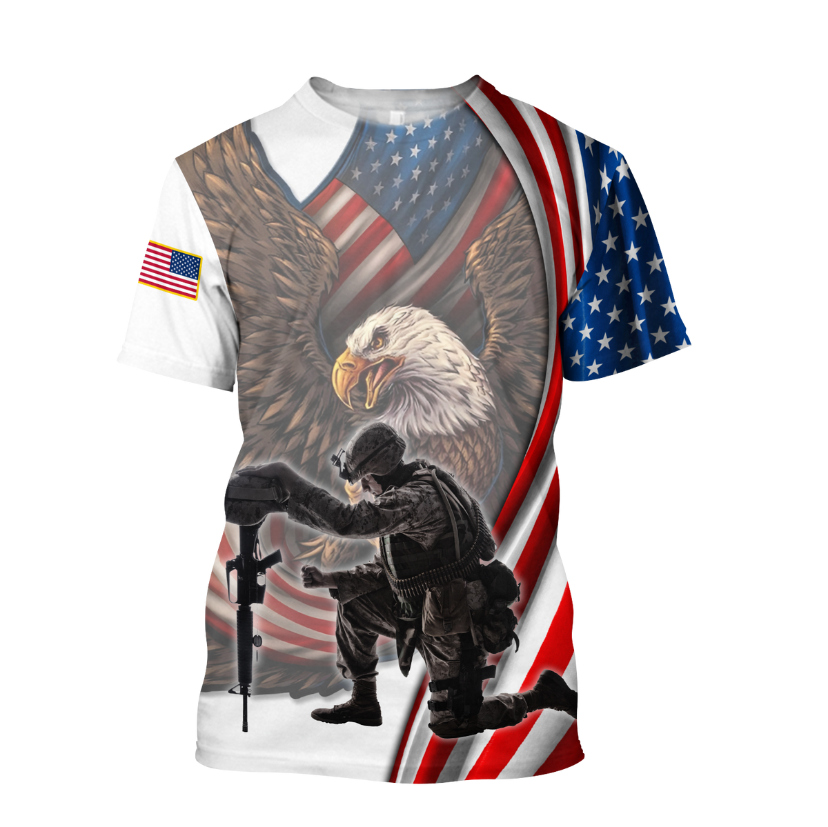If You Haven't Risked Coming Home Under A Flag US Veteran 3D All Over Printed Shirts For Men and Women