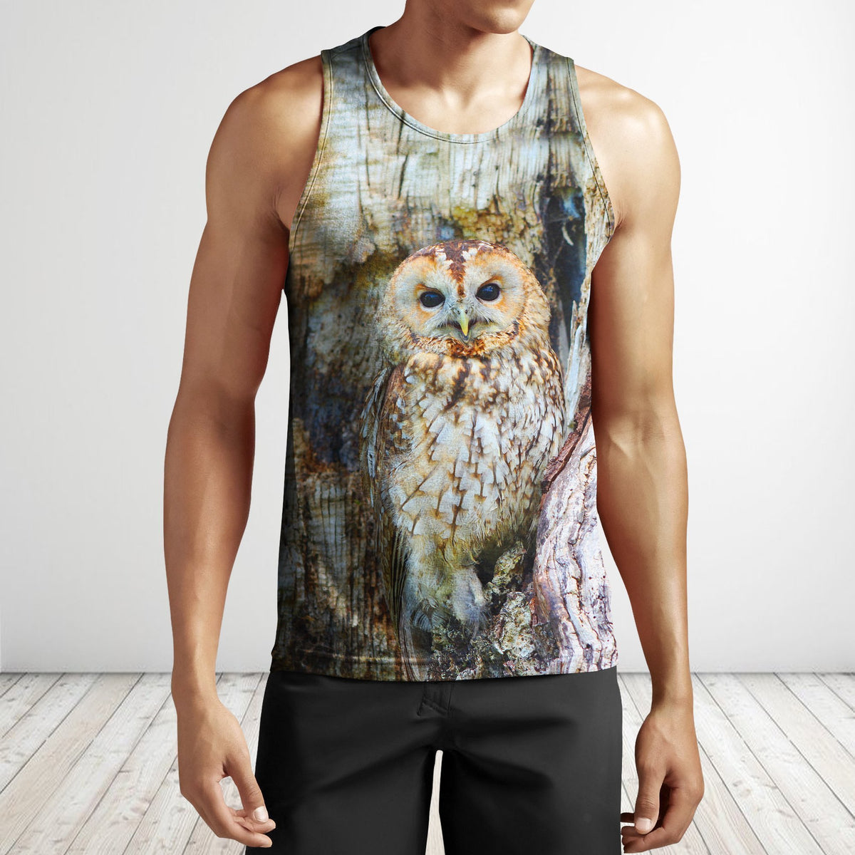 3D All Over Print Owl Shirts-Apparel-Phaethon-Tank Top-S-Vibe Cosy™