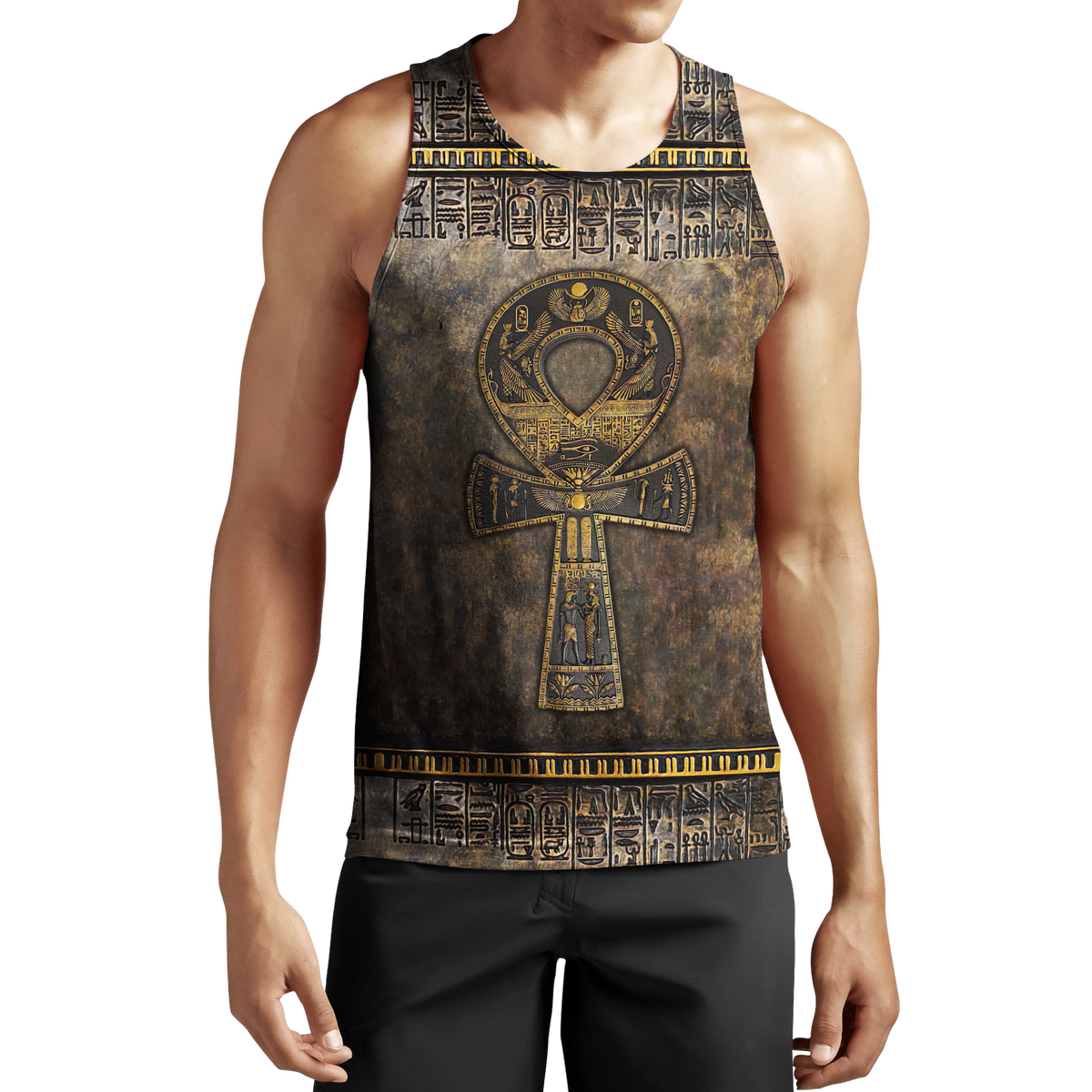 3D All Over Printed Ankh Egypt Hoodie Clothes MP120201-Apparel-MP-Tank Top-S-Vibe Cosy™