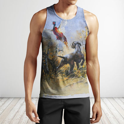 3D All Over Print Hunting Dog Hoodie-Apparel-Phaethon-Tank Top-S-Vibe Cosy™