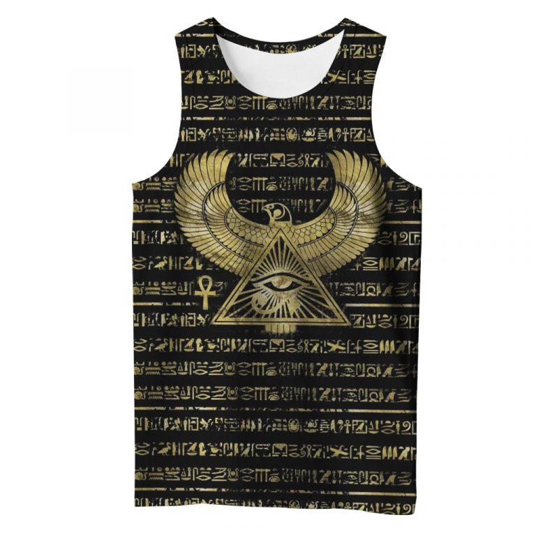 3D Printed Egyptian Eye of Horus and Hieroglyphs Clothes Shirt Hoodie MP120302-Apparel-MP-Hoodie-S-Vibe Cosy™