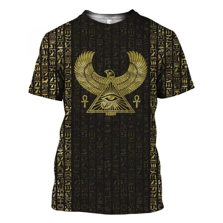 3D Printed Egyptian Eye of Horus and Hieroglyphs Clothes-Apparel-MP-Hoodie-S-Vibe Cosy™
