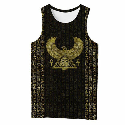 3D Printed Egyptian Eye of Horus and Hieroglyphs Clothes-Apparel-MP-Hoodie-S-Vibe Cosy™