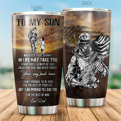 To My Son From Dad Stainless Steel Tumbler Pi112077
