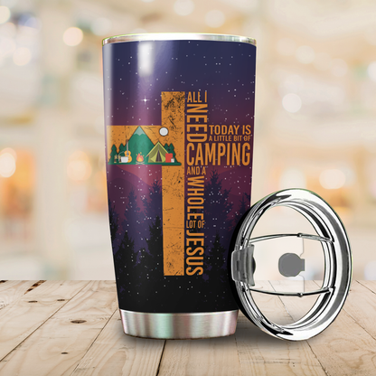 Customize name Camping Steel Tumbler