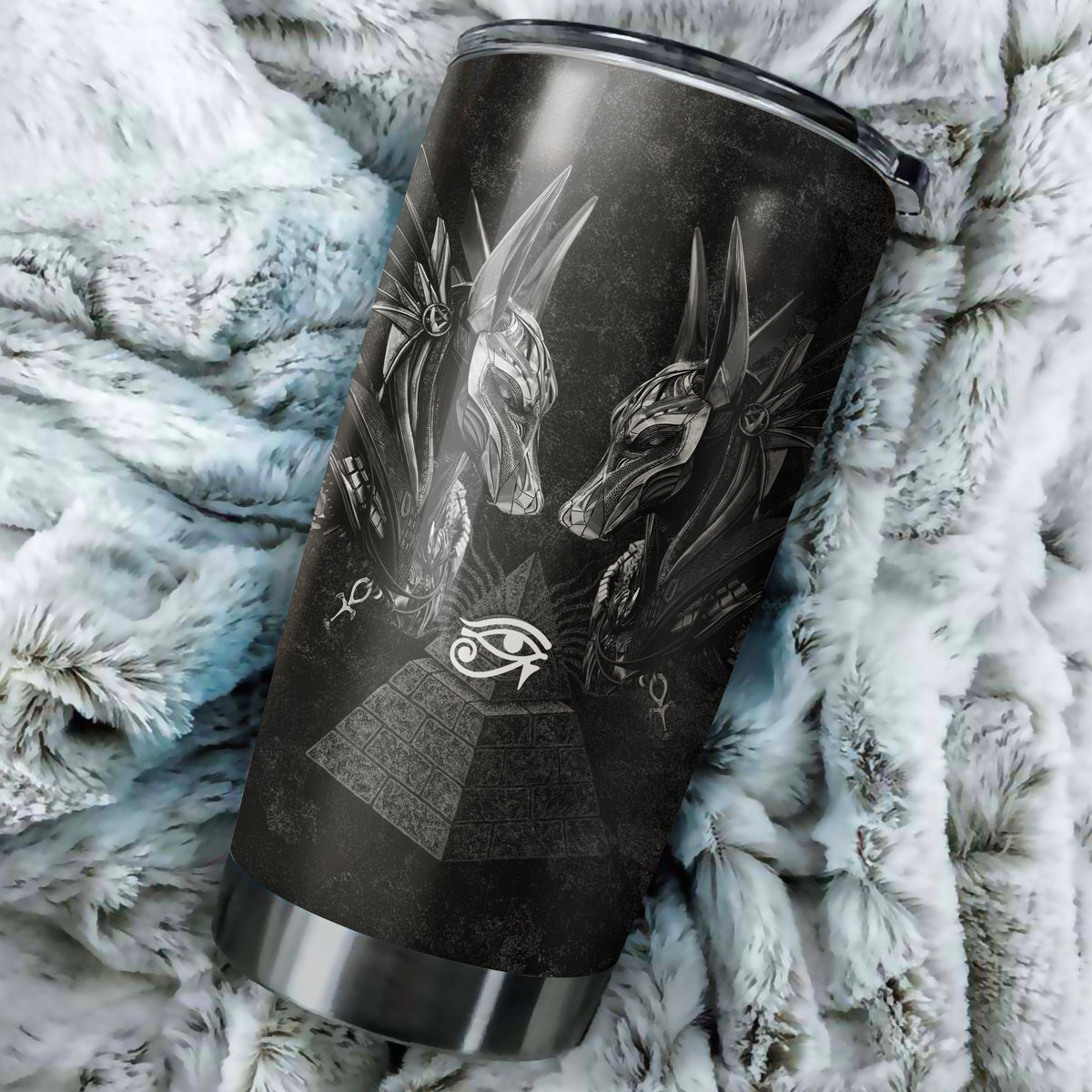 Horus Eye Egypt Anubis Ancient 3D print Stainless Steel Tumbler 20 Oz