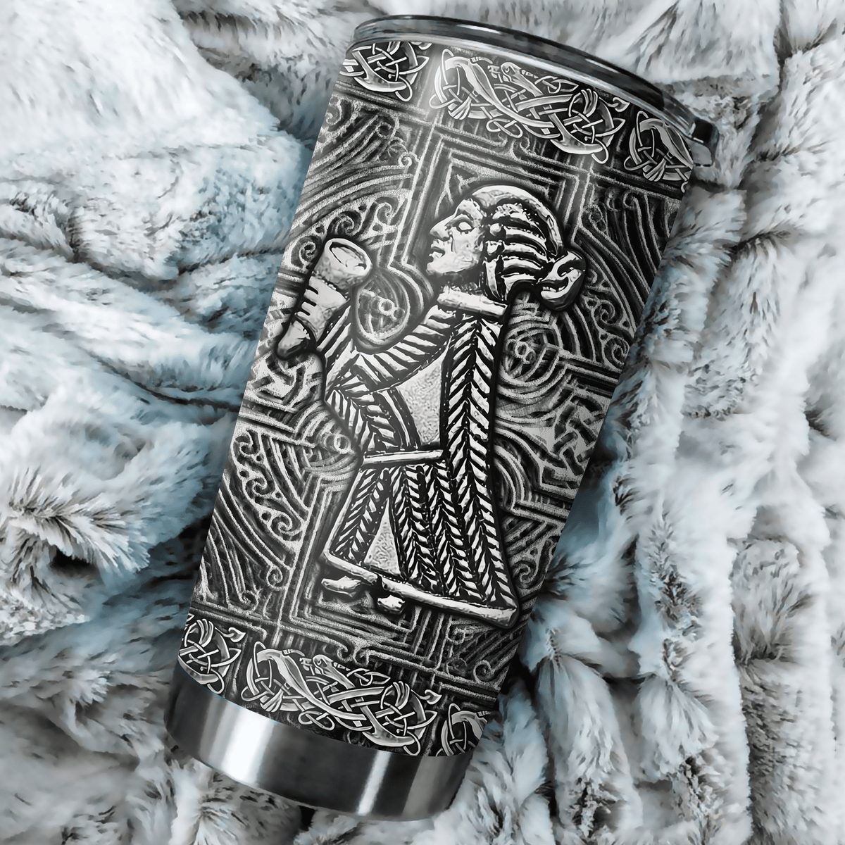 Customized Name Viking Steel Tumbler