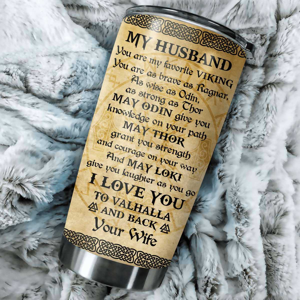Customized Name Viking Steel Tumbler