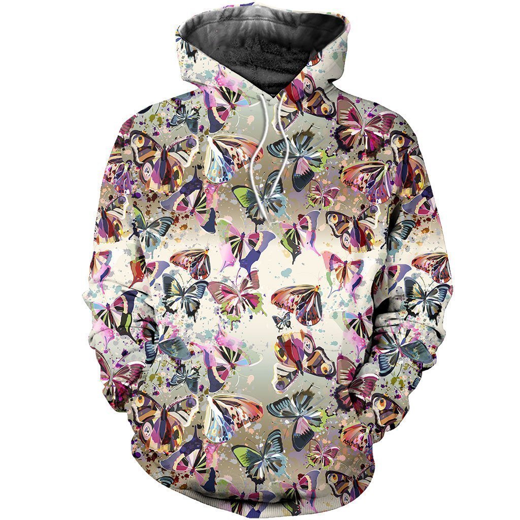 3D All Over Printed Packed Butterflies Shirts and Shorts-Apparel-6teenth World-Hoodie-S-Vibe Cosy™
