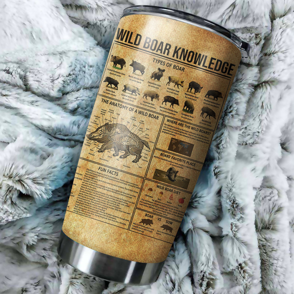 Wild Boar Hunting Knowledge Tumbler Premium MH0409203-MEI