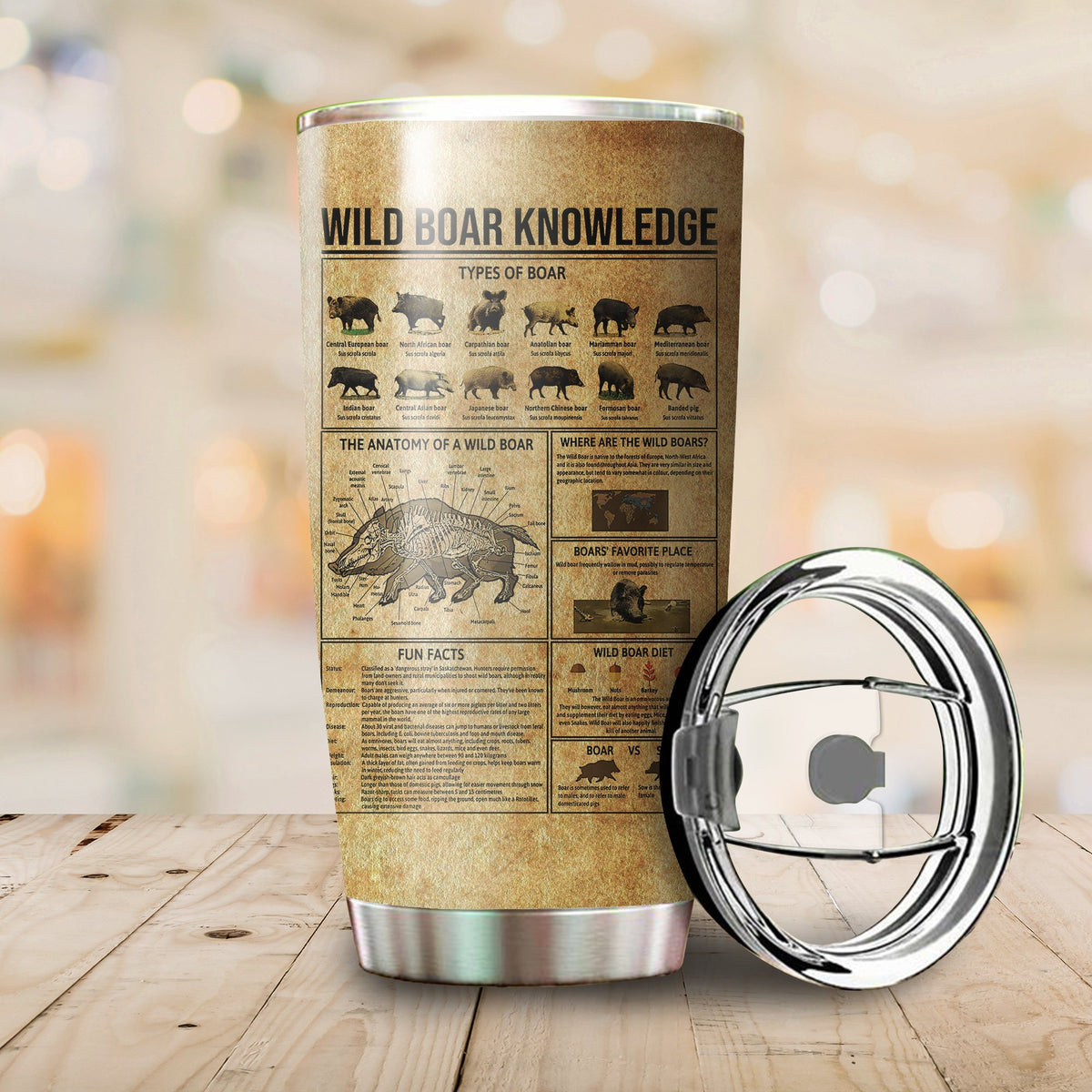 Wild Boar Hunting Knowledge Tumbler Premium MH0409203-MEI