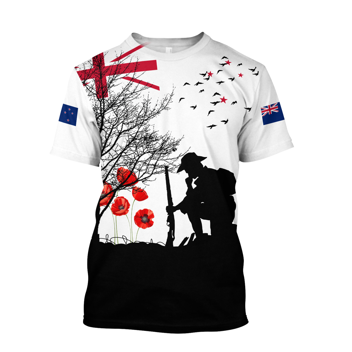 Premium Anzac Day New Zealand 3D Printed Unisex Shirts TN