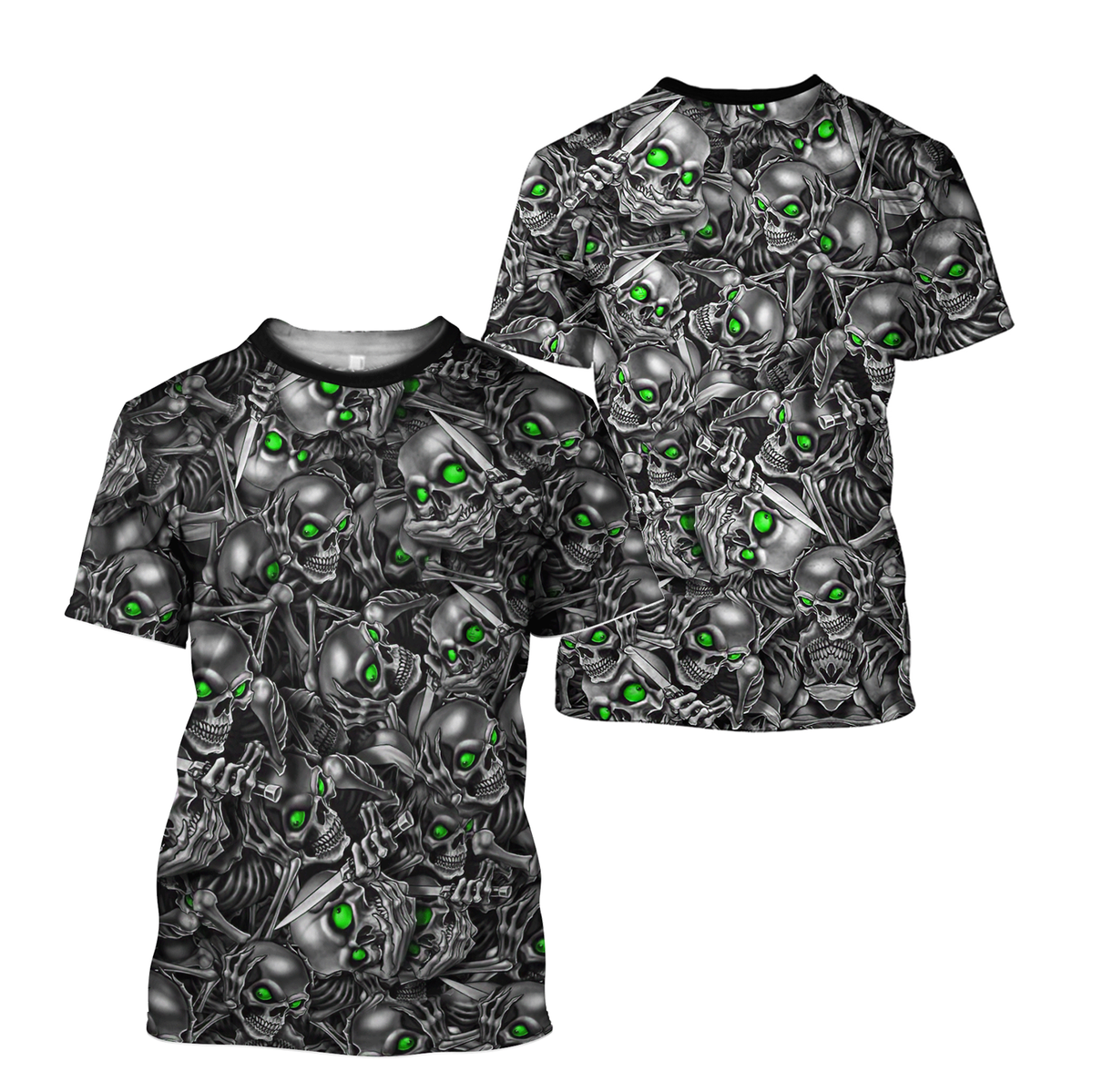 Green Eyes Skull Unisex T-shirt KL12112202