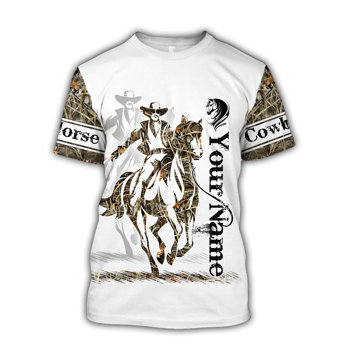 Personalized Name Rodeo 3D All Over Printed Unisex Shirts Cowboy Tattoo Ver 2