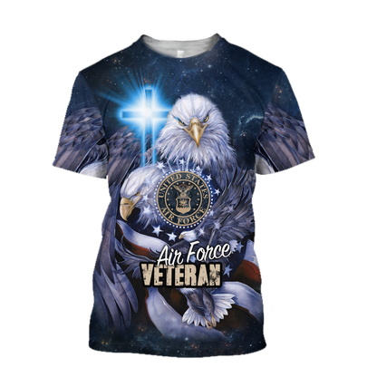 Air Force Veteran 3D All Over Printed Shirts For Men and Women