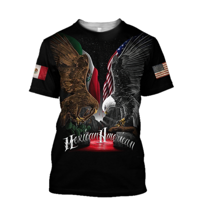 Mexican American Hoodie 3D All Over Printed Shirts For Men and Women TR1012207