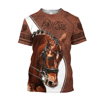 Love Horse 3D All Over Printed Shirts Pi05012103
