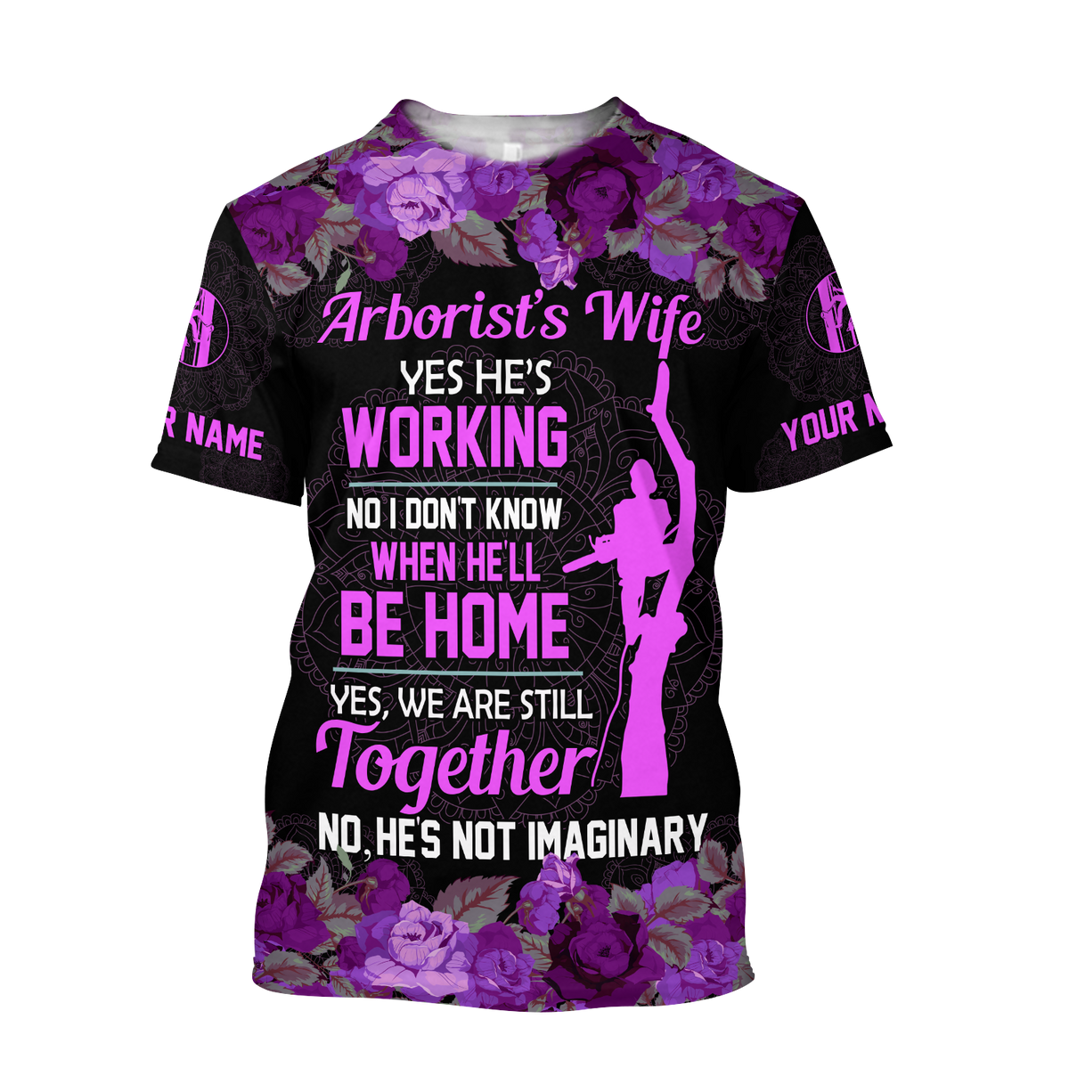 Arborist's wife 3d purple hoodie dress