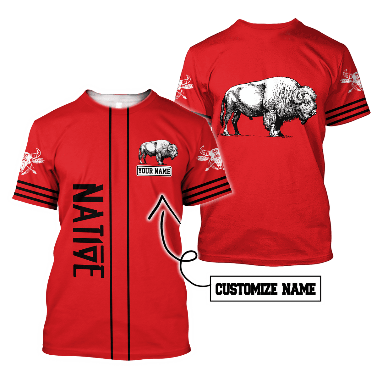 Summer Collection - Customized Native American 3D All Over Printed Unisex Shirts