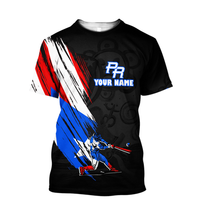 Custom Name Baseball Puerto Rico Hoodie For Men And Women MH15032102