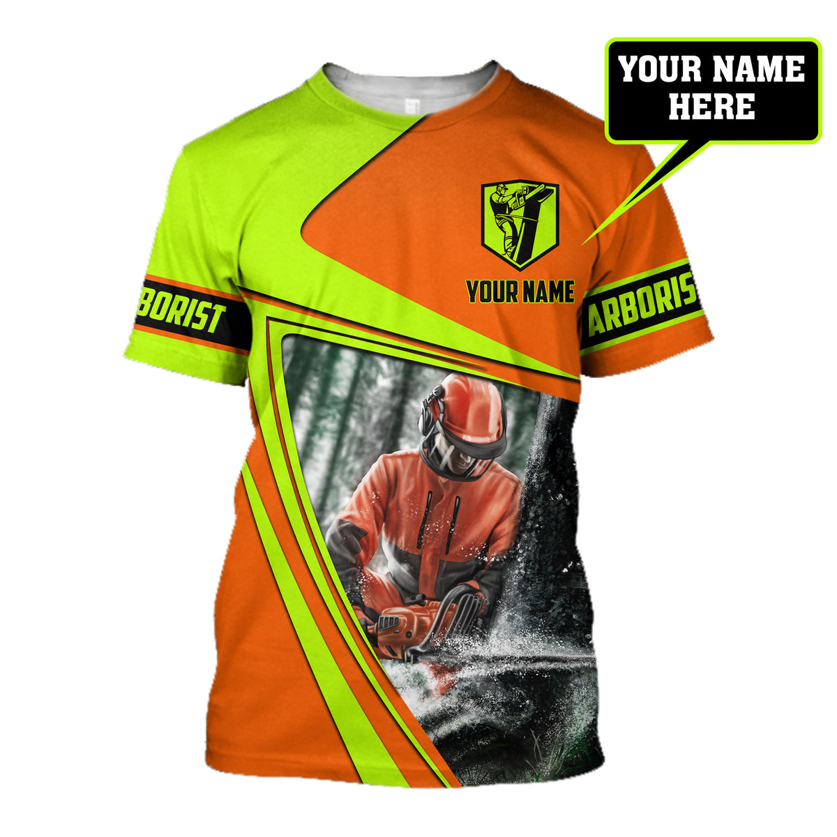 Premium Personalized 3D Printed Arborist Shirts MEI