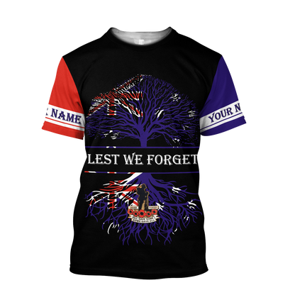 Premium Anzac Day 3D All Over Printed Unisex Shirts