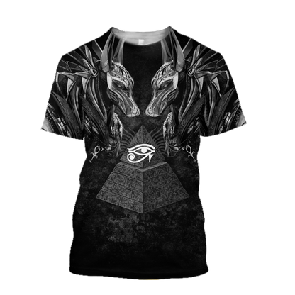 Horus Eye Egypt Anubis Ancient 3D Shirts for men and women