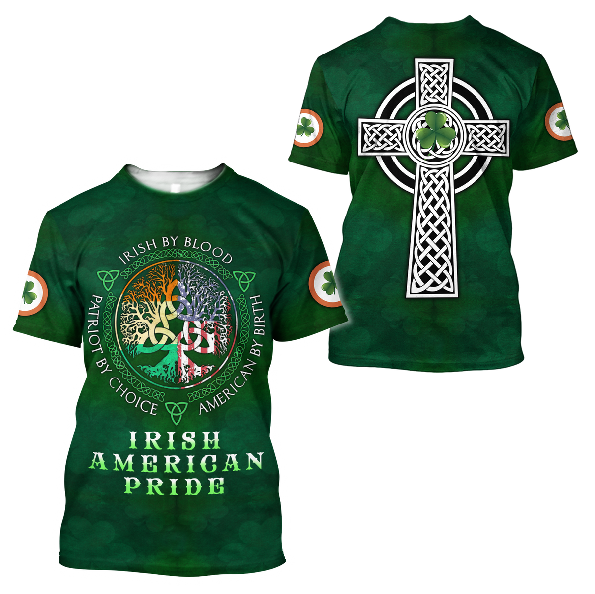 Irish American Pride Saint Patrick's Day 3D All Over Printed Shirts For Men And Women TN