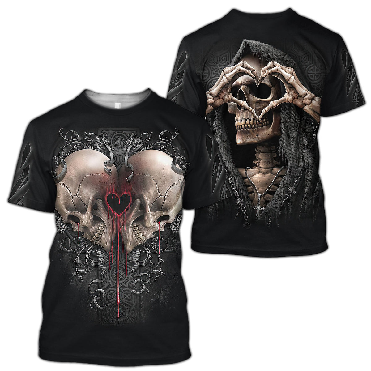Heart Skull Hoodie For Men And Women NTN16032104