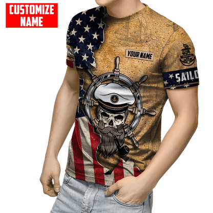 Customized name The Adventure Begins 3D All Over Printed Shirts