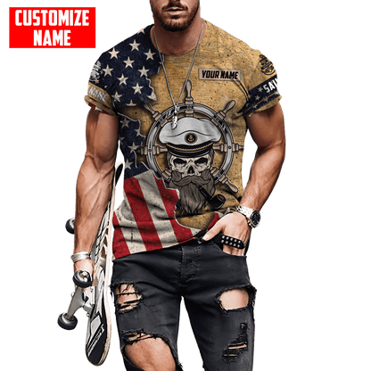 Customized name The Adventure Begins 3D All Over Printed Shirts