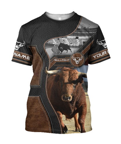 Bullfight Persionalized Your Name 3D All Over Printed Shirts JJ24052101 KT